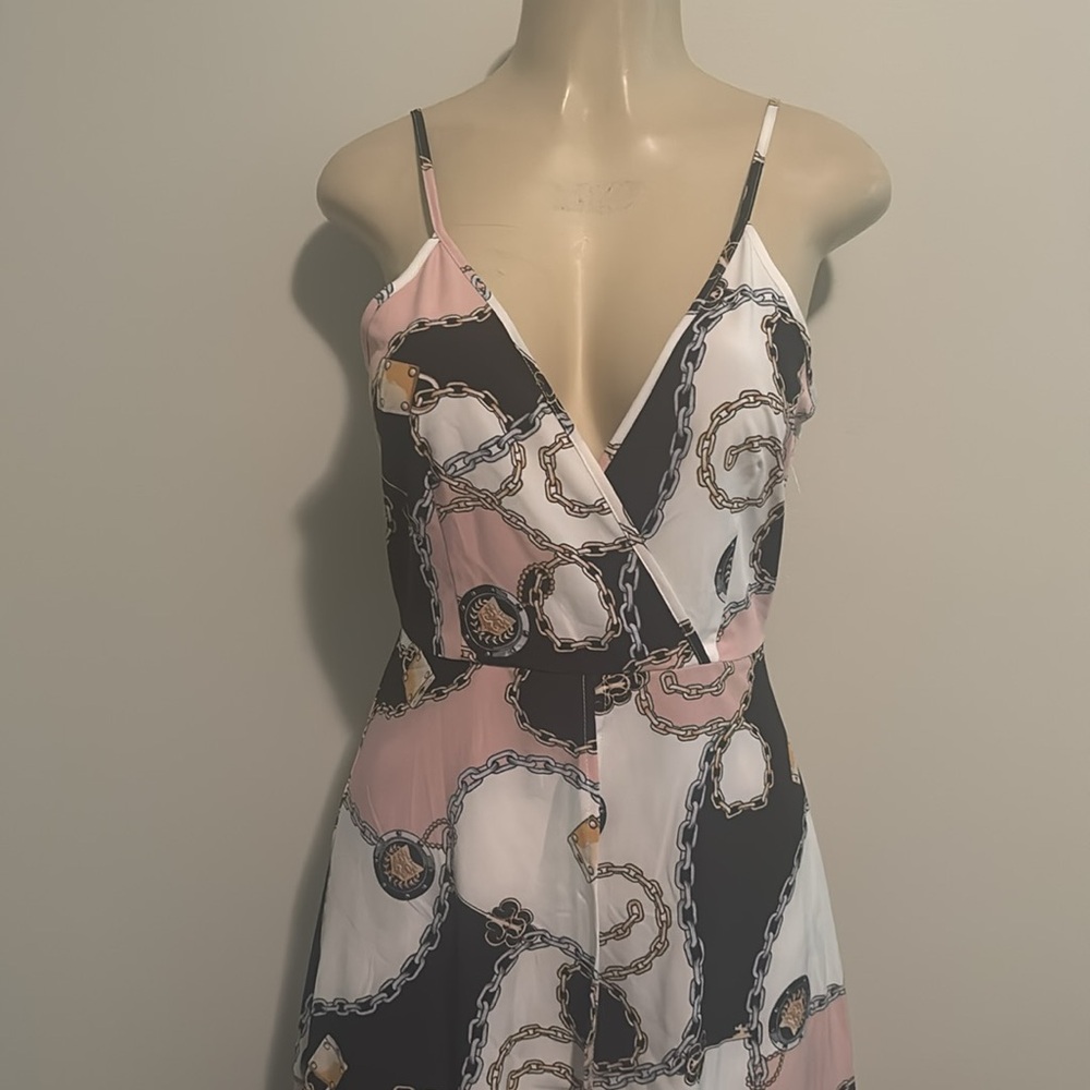 Fashion Nova-Link To The Past Maxi Romper size M - Picture 6 of 8
